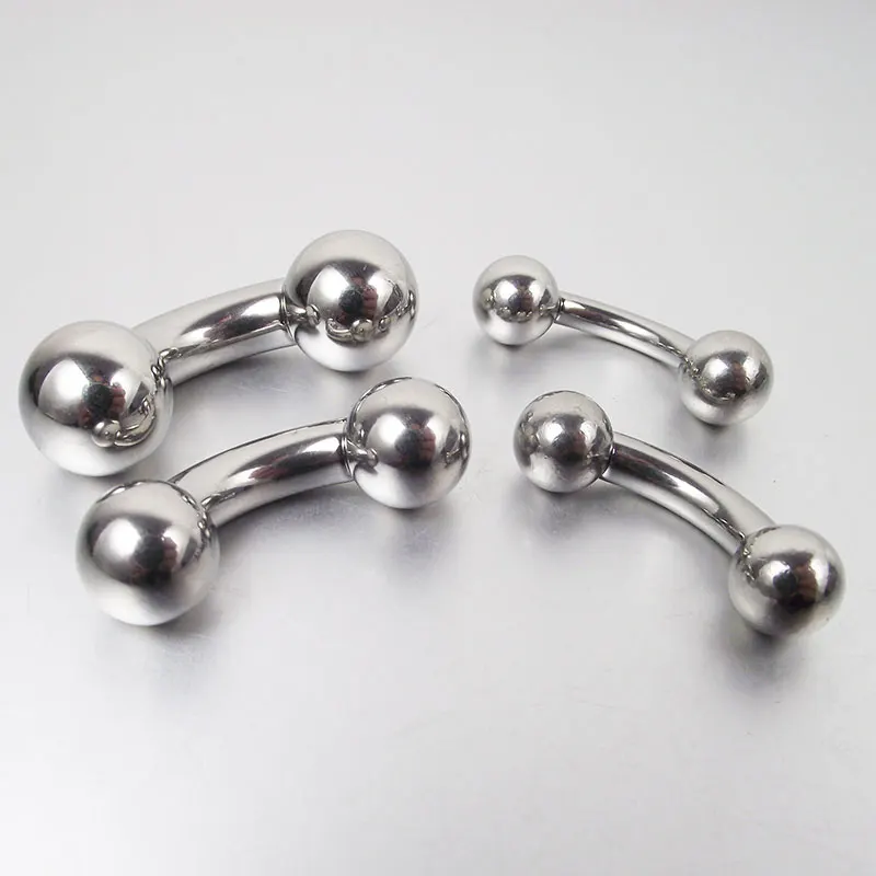 1 Piece Large 12mm Short Gauge Stainless Steel Curved Barbell  PA Prince Albert Ring