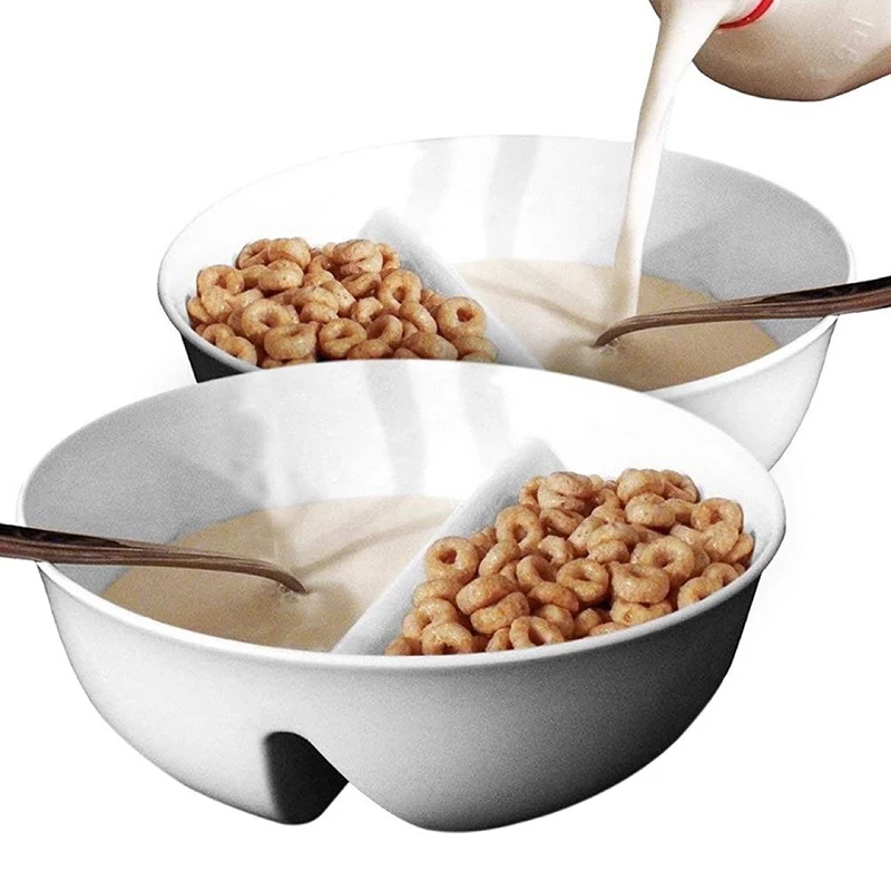 Anti-Soggy Cereal Bowl Microwave Safe Also Great For Ice Cream Topping Yogurt Berries Fries & Ketchup for Kids and Adults