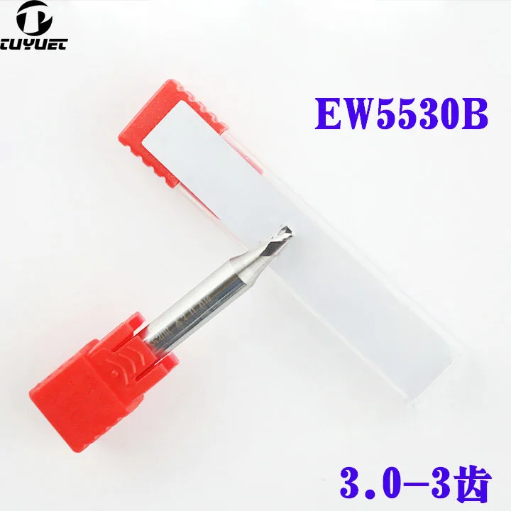 EW5530B Carbide End Mill Milling Cutter 3.0mm  Wolf tooth milling cutter φ3.0xD6x40x3F  twist drill