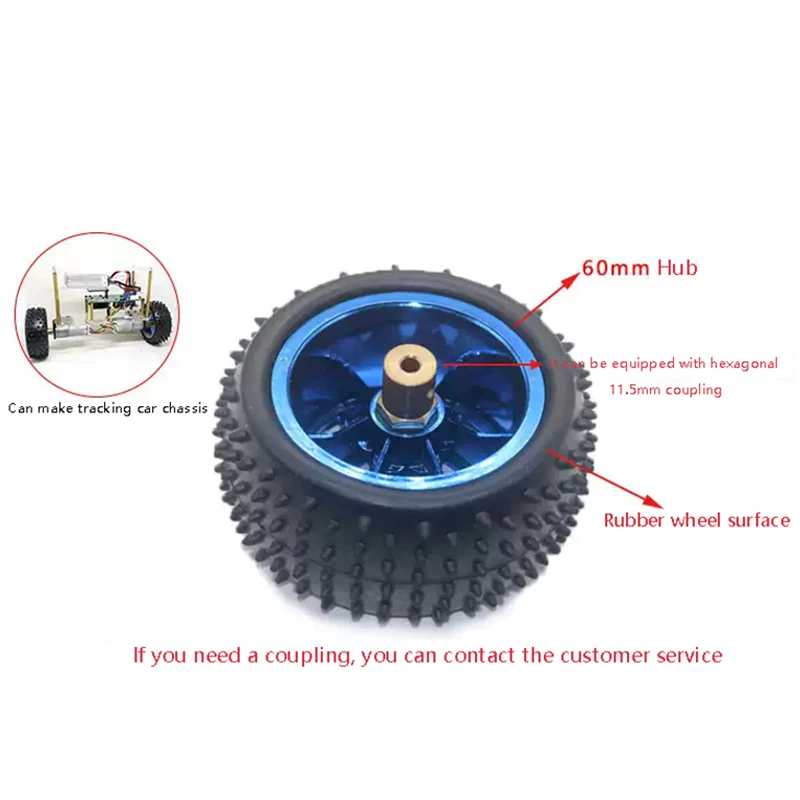 85mm climbing car tire trolley tire intelligent tracking trolley chassis robot accessories