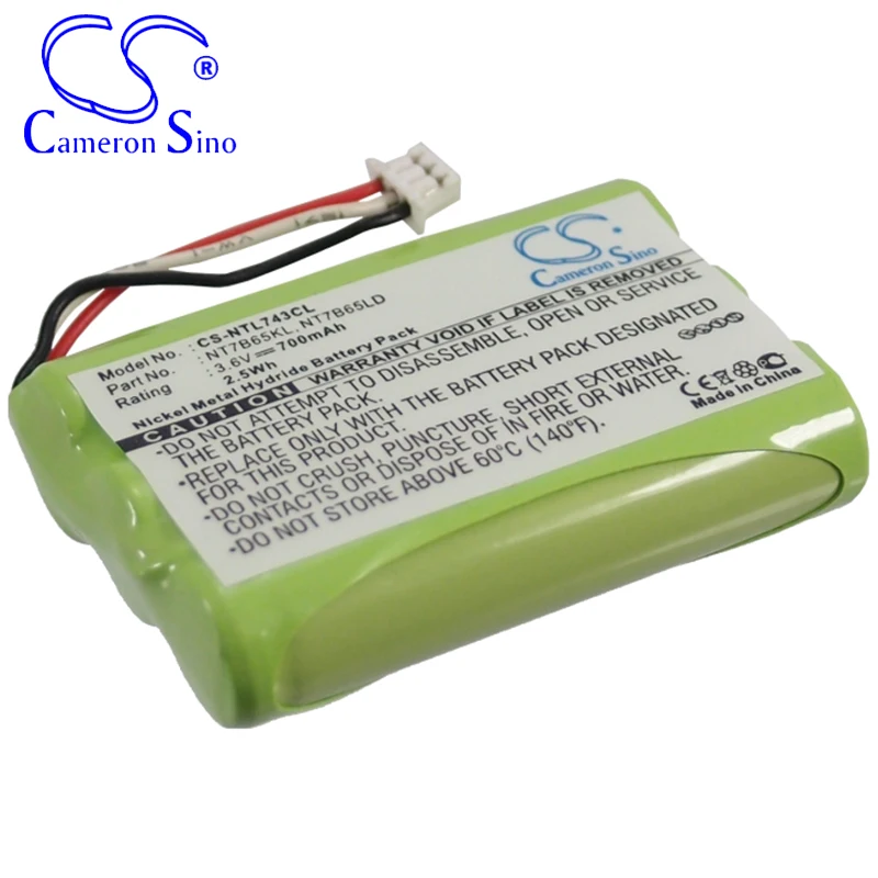 CameronSino Battery for Avaya 7420 7430 7434 7439 7440 4146 4145 7449 fits Nortel NT7B65KL NT7B65KSE6 Cordless phone Battery