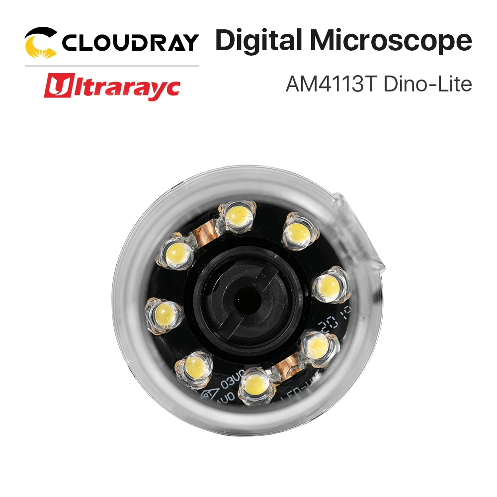 Ultrarayc Original Dino-lite AM4113T Digital Microscope Bracket Set Support MS35B 8 LED Light 200X Enlarge