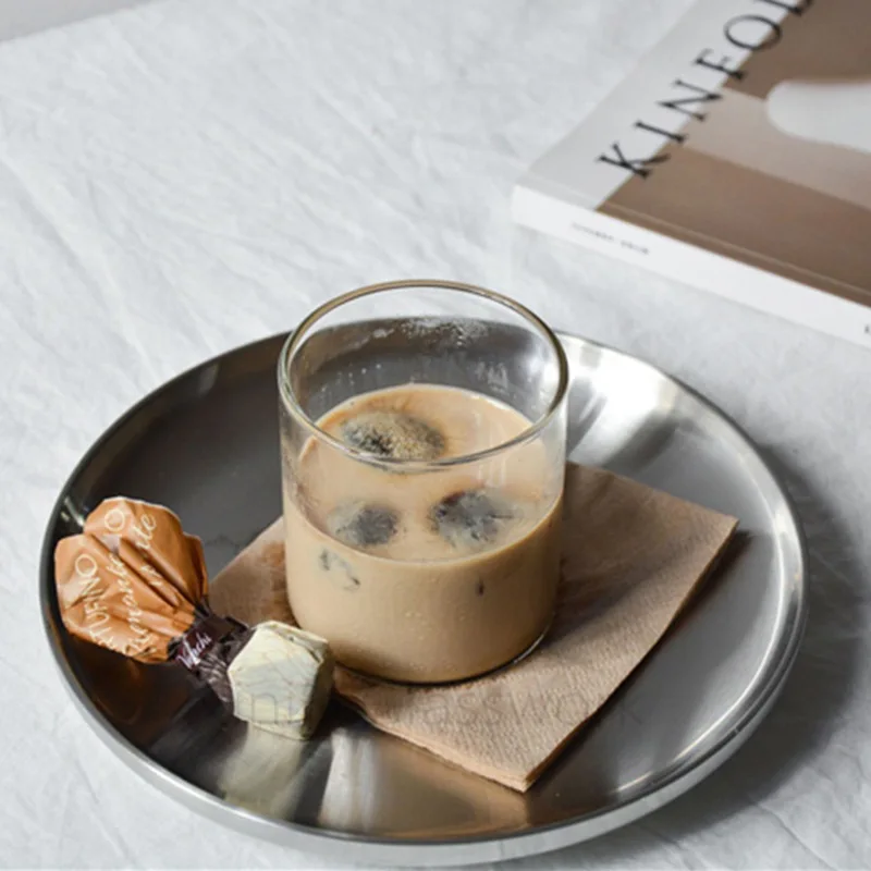 INS الزجاج كوب النمط الإيطالي كوب للحلوى التعميم شرب كوب الزجاج الشفاف الميكروويف الحليب أكواب الإفطار أكواب 280/400 مللي