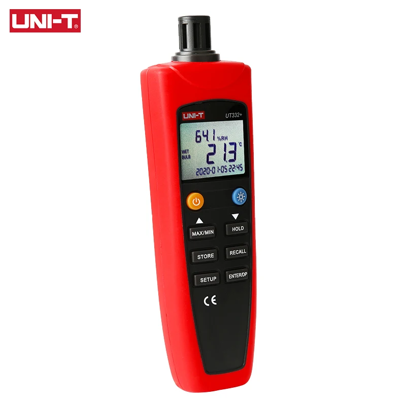 UNI-T Digital Thermometer Hygrometer UT331+ UT332+ Temperature Humidity Meter For Factories -20°C~70°C