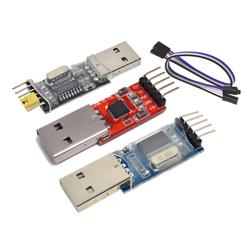 3 шт./лот = 1 шт. PL2303HX + 1 шт. CP2102 + 1 шт. CH340G USB в TTL для arduino PL2303 CP2102 5PIN USB в UART TTL модуль