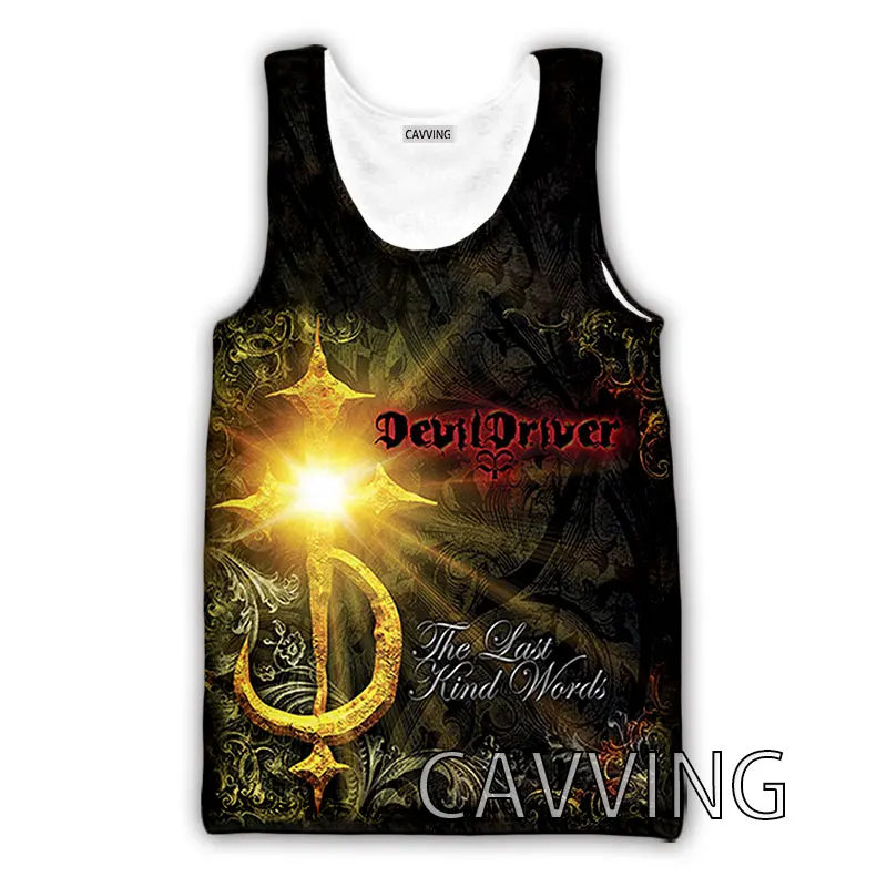 CAVVING 3D Printed  Devildriver  Band  Tank Tops Harajuku Vest  Summer Undershirt Shirts Streetwear for Men/women