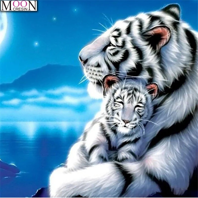 

5D Diy Diamond Painting Tiger Animals Full Square&Round Drill Embroidery Cross Stitch Rhinestones Diamond Mosaic Home