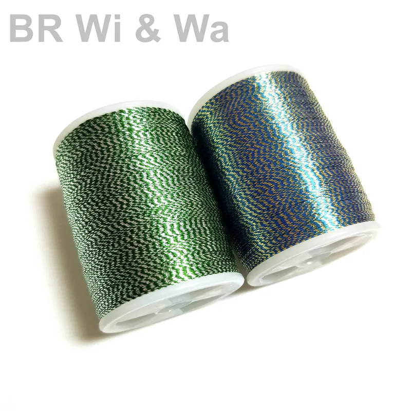 BR Wi&Wa  Metallic Thread  Two Color 230m/Spool  Size D Fishing Rod Component DIY Rod Building Repair 1pc Lot - Image 3
