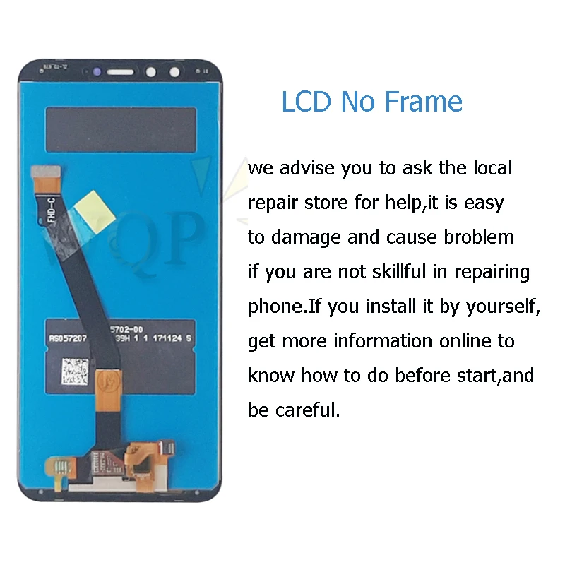 for Huawei P Smart LCD Display enjoy 7s 2017 Touch Screen Digitizer Assembly With Frame FIG LX1 L21 L22 Screen Replacement