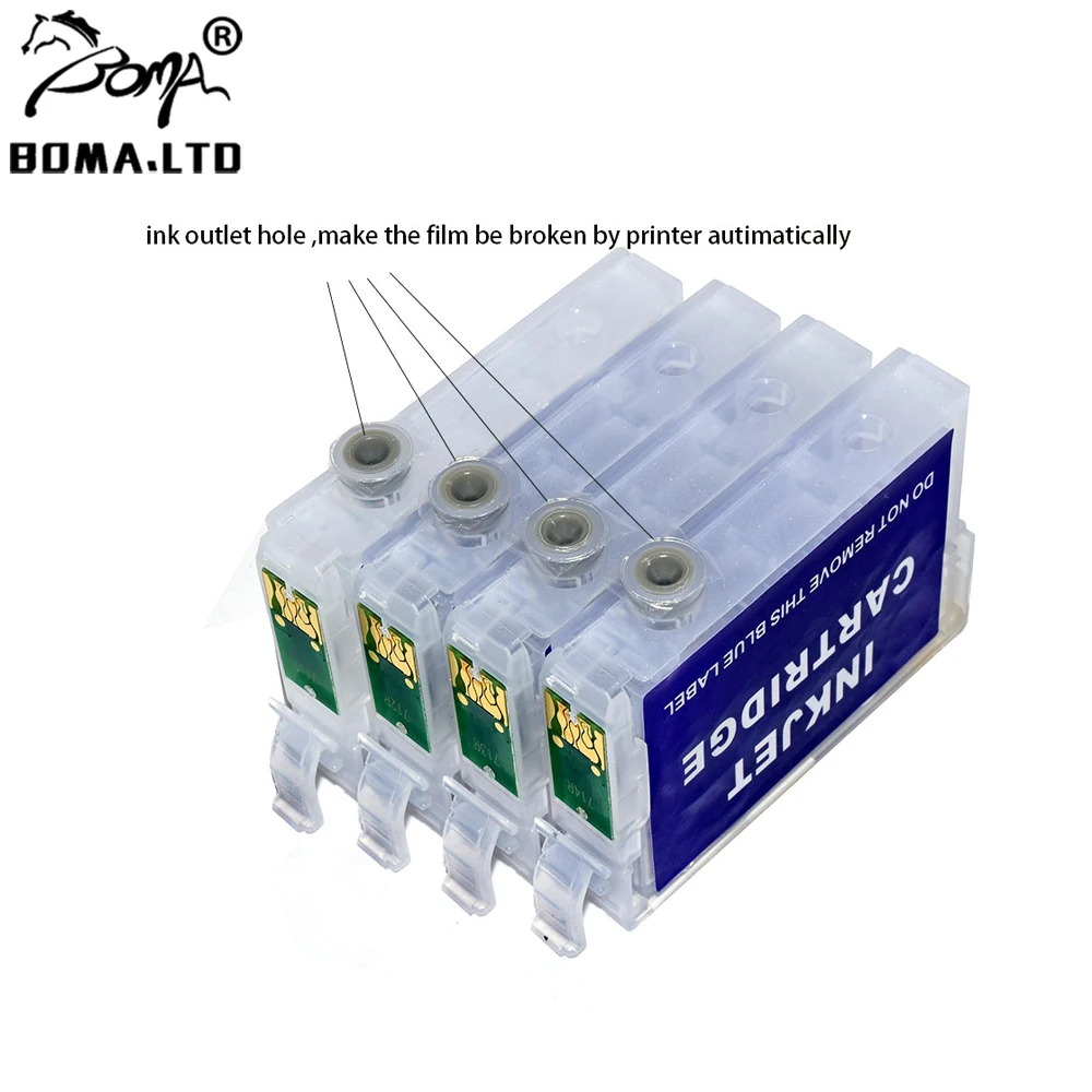 Europe T0711 ARC Chip Refillable Ink Cartridge For EPSON Stylus SX210 SX209 SX200 SX115 SX110 SX105 SX100 SX20 SX21 D92 D120