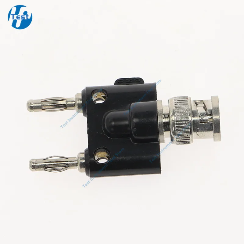 Monitoring Adapter Two-in-One Siamese Copper Q9 Revolving Double Lantern Flower Head BNC Revolving Double Banana Plug 4mm