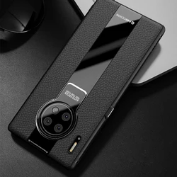 Mate 30 Luxury Litchi Veins Silicone Phone Case For Huawei Mate 30 Pro Ultra-thin Painting TPU Cover Coque For Mate 20 X Pro