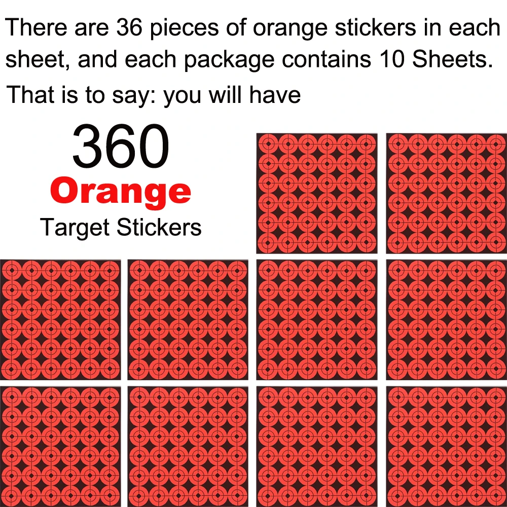 Autocollants de cible de tir 1 \