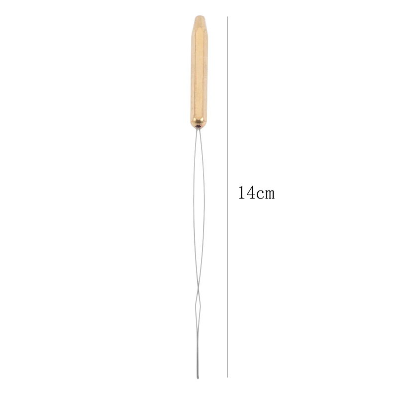 1PCS Brass Bobbin Threader Fly Fishing Tying Thread Half Hitch Tool Fly Fishing Bug Binding Tools