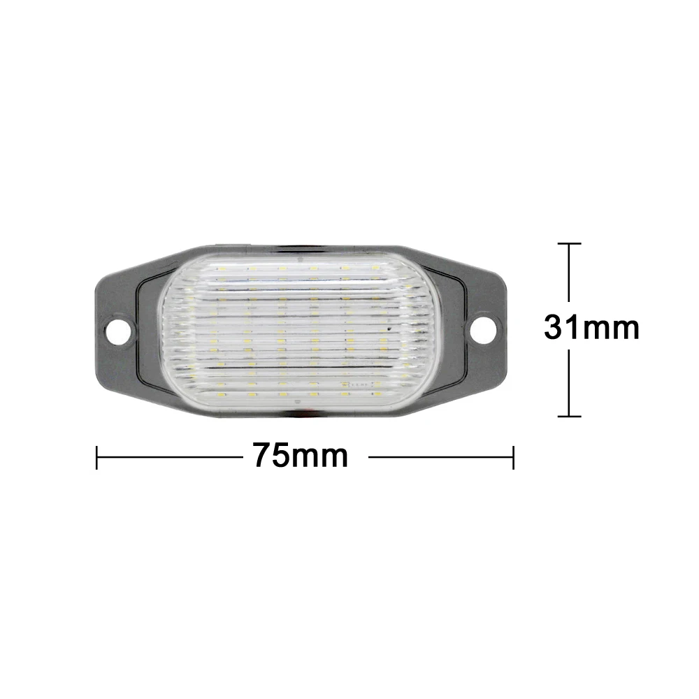 2Pcs LED License Plate Light Number Plate Lamp For Toyota Land Cruiser (FJ80) FJ Cruiser(XJ10,GSJ15) Celica For Lexus LX450