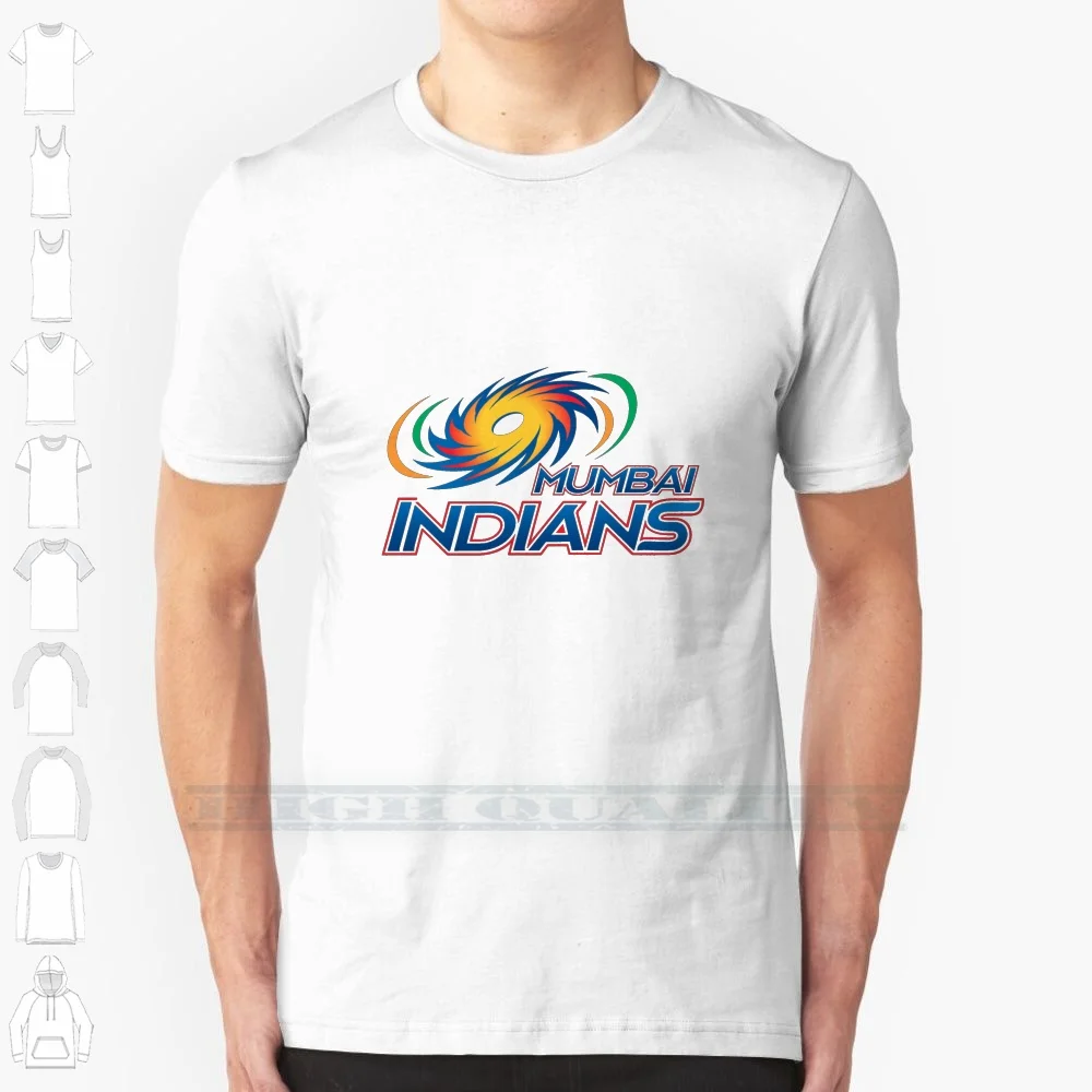 Ipl Mumbai Indians 100% Cotton T Shirt Indian India National Cricket Team Twenty20 Dhoni Rajasthan Royals Chennai Super Kings