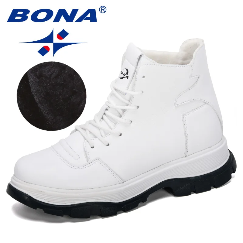 BONA New Designers Microfiber Short Plush Ankle Boot Women Winter Outdoor Snow Boots Woman Shoes Botas Mujer Comfortable