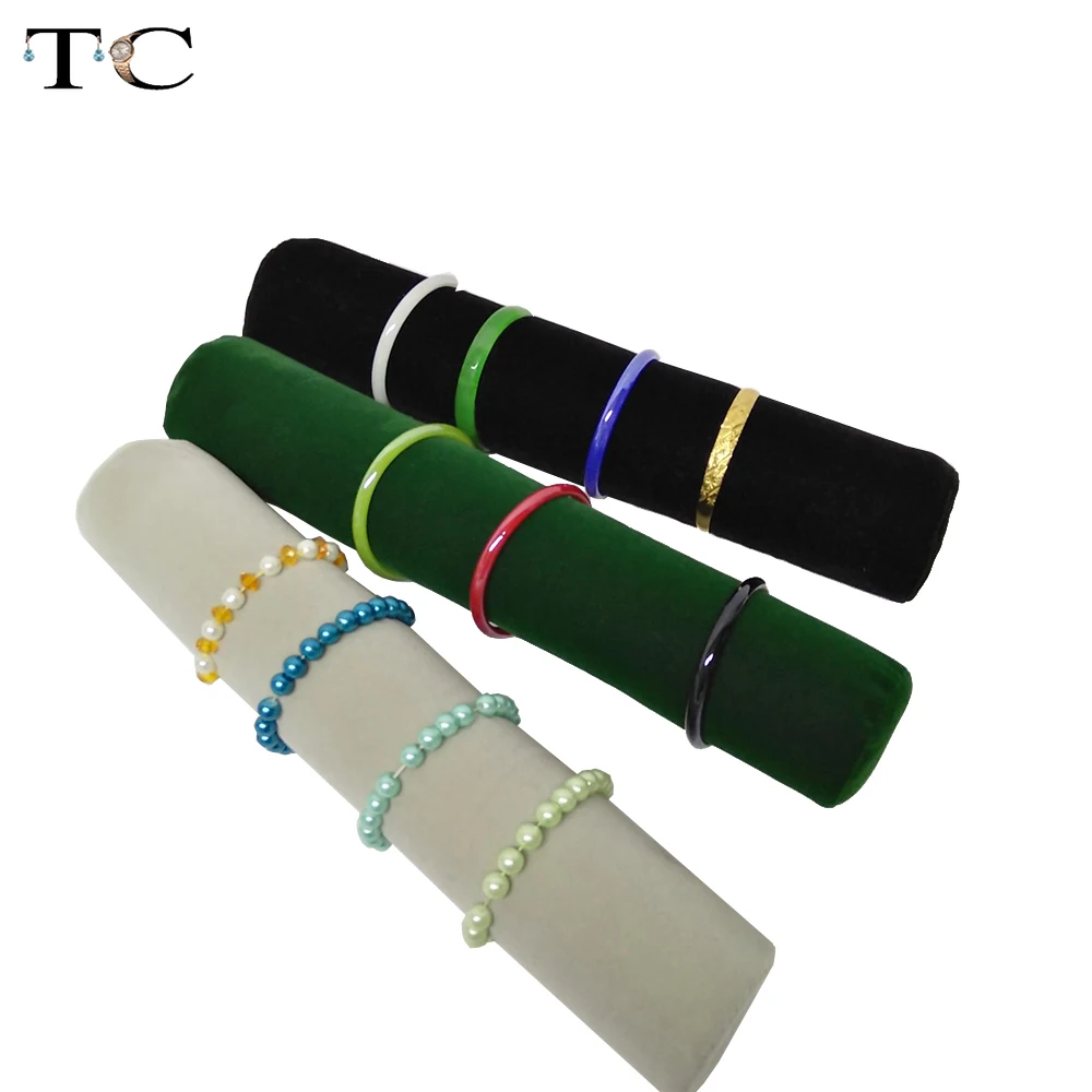 5 Color 32cm Jewelry Roll Bag Jewelry Organizer Bracelets Display Watch Holder Jewellery Storage Tube Wholesale