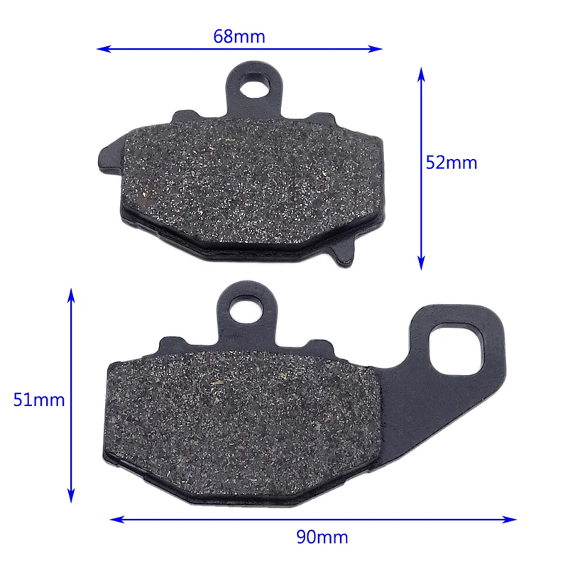 Motorcycle Replacement Part Kit Front & Rear Brake Pads For KAWASAKI ER6F EX650 ER6N ER650 KLE650 Versys 2007-2011 Z750S ZR750