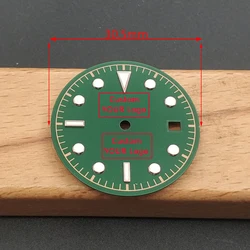 Custom Logo DIY Watch 30.5mm Luminous Sterile Dial Fit for Miyota 8215 82 Self Winding Watch Movement Timepiece Part