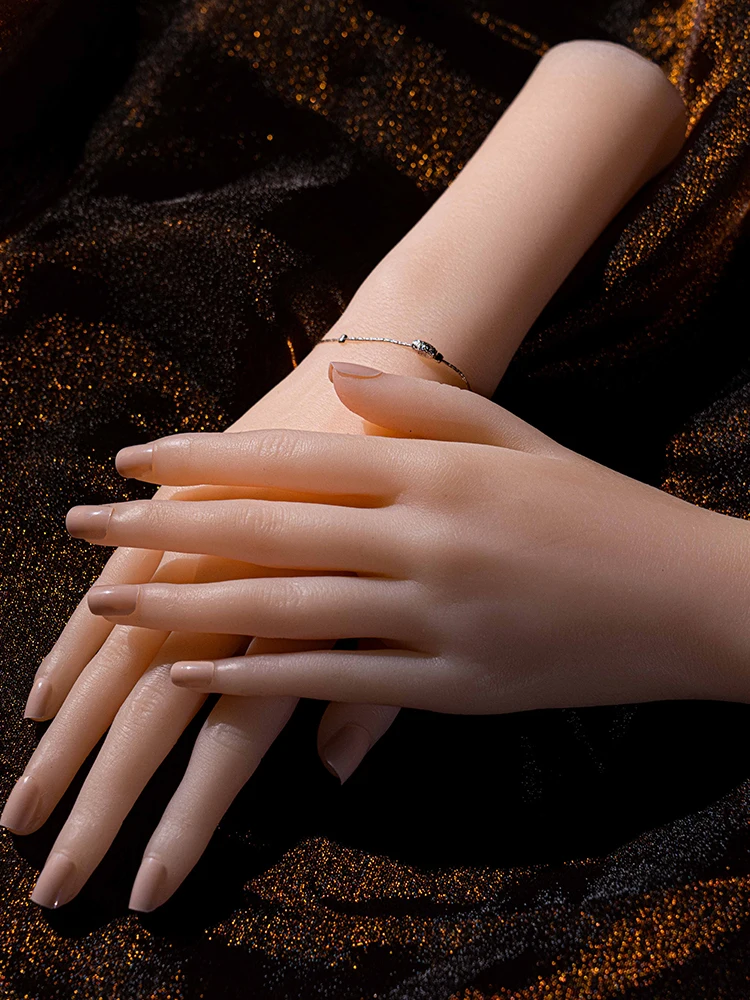 Free Shipping!! Fashionable Lovely Hand Mannequin Silicone Flexible Style For Dsiplay