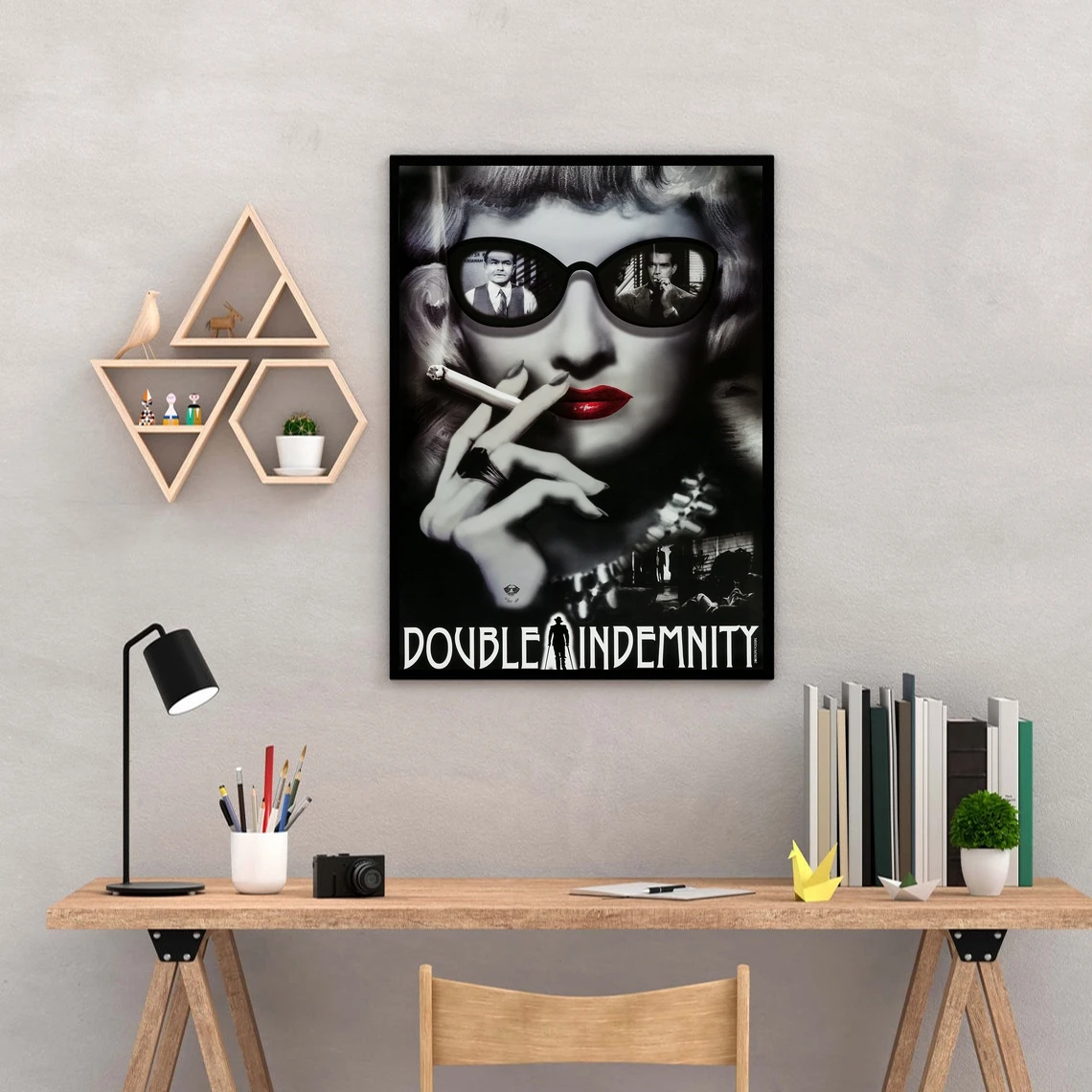 مزدوجة Indemnity الفيلم المشارك الفن طباعة حائط لوح رسم صور غرفة المعيشة ديكور المنزل (بدون إطار)