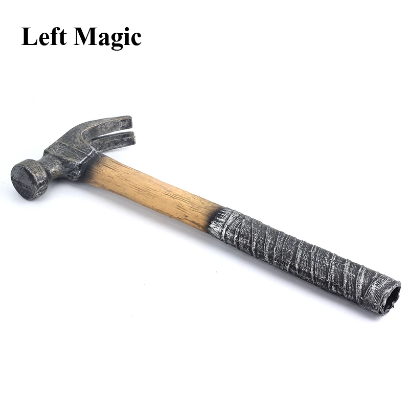 Lifelike Rubber Hammer Magic Tricks Appear Vanish Magia Can Compress to fit in Palm Stage Illusion Gimmick Prop Funny Mentalism