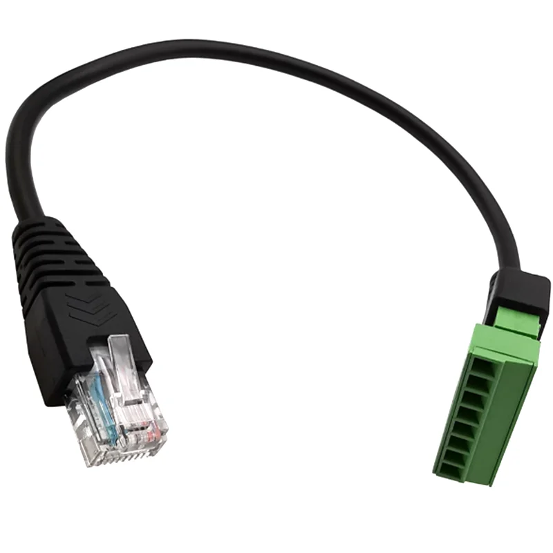 Rj45 do zacisku śrubowego 8-pinowe złącze Ethernet rj45 męskie żeńskie do 8-pinowego zacisku śrubowego Adapter sieciowy do CCTV DVR — zdjęcie produktu 5