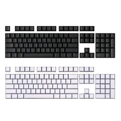 White Black  Blank Thick PBT OEM Profile 61  87 104 ANSI Keycaps For MX Switches Mechanical Keyboard