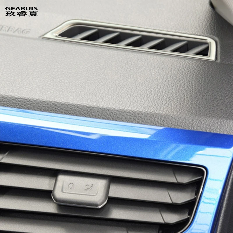 Car Styling For VW Volkswagen Polo 2020 Interior Air Conditioning Vent Outlet Decorative Covers Stickers Frame Auto Accessories