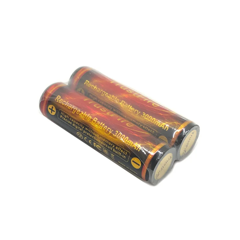 TrustFire 18650 Battery 3.7V 3000mAh By Camera Torch Flashlight 18650 Rechargeable Lithium Batteries with Protected PCB