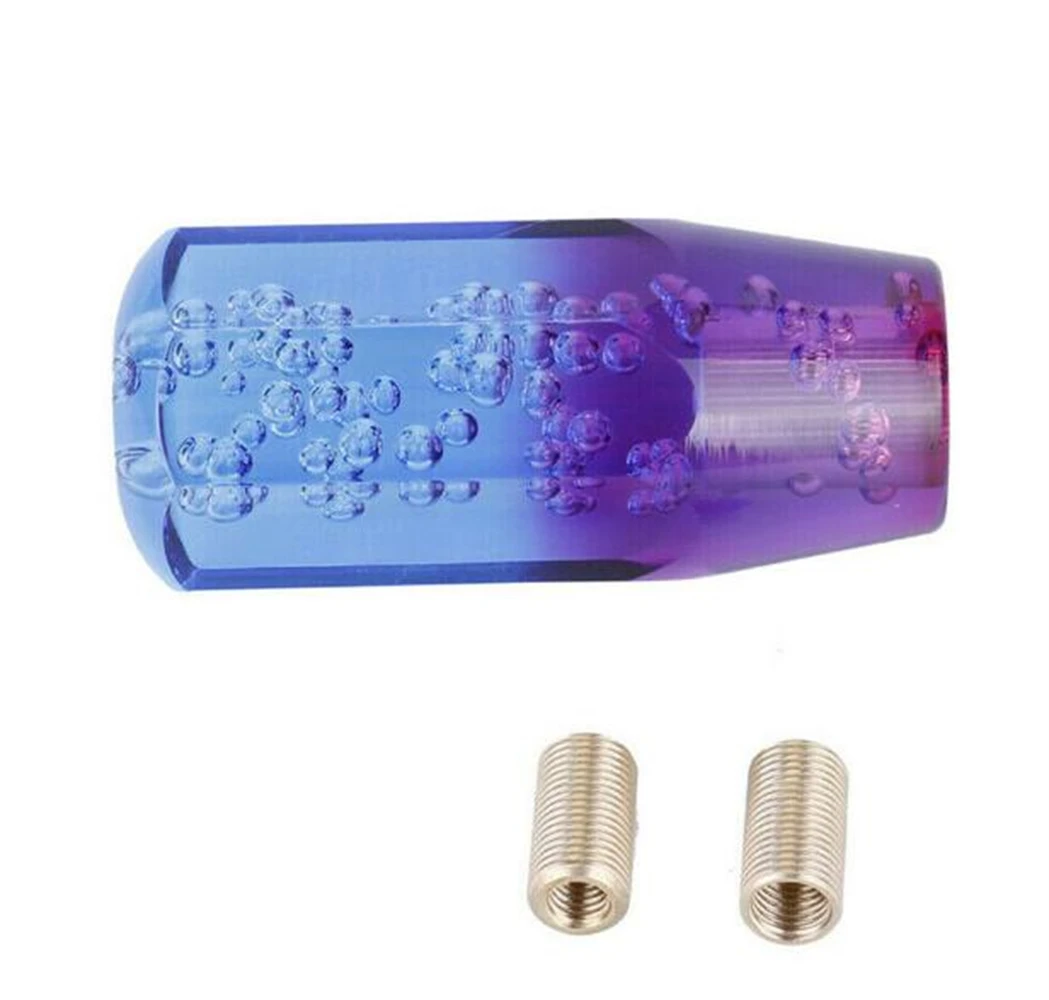 

Автомобильная ручка переключения передач с кристаллами и пузырьками, ручная ручка переключения передач, головка рычага, подходит для Honda Toyota Nissan Mitsubishi Ford Chevrolet