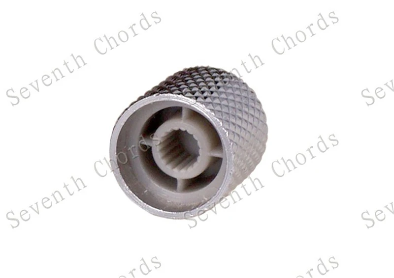4Pcs Elektrische Gitarre Bass Knopf Pedal Schwarz Silber Metall Potentiometer Hut Gitarre Zubehör Teile Musical Instruments – Detail 5