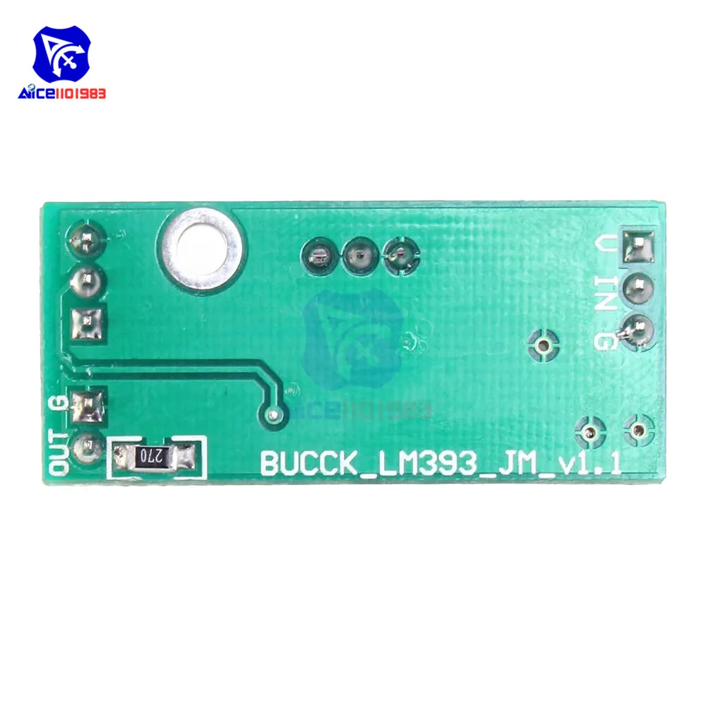 LM393 Voltage Comparator Module Signal Waveform High Low Level Load Drive Dual Channel Adjustable Potentiometer LED Indicator