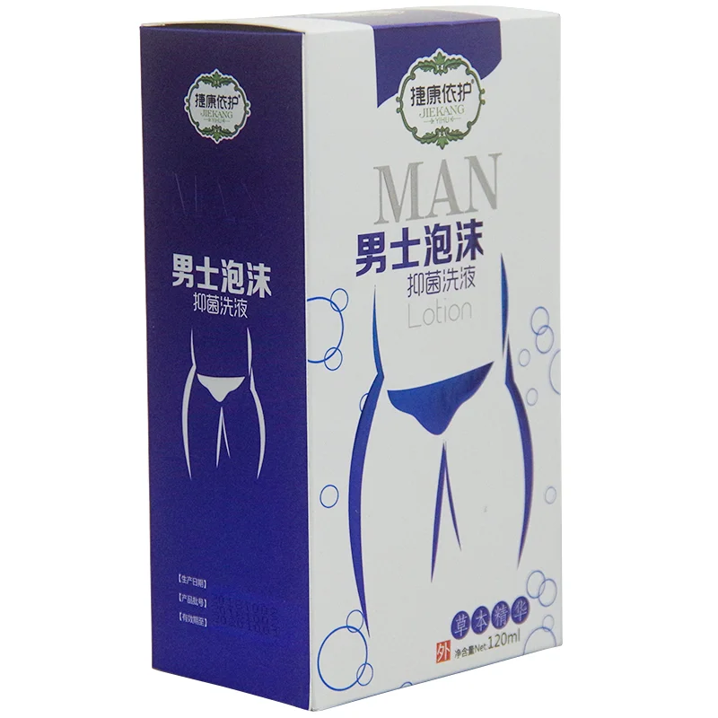 Jiekang Yihu Men's Foam Herbal Essence Cleans Private Parts Sterilization and Antibacterial Lotion