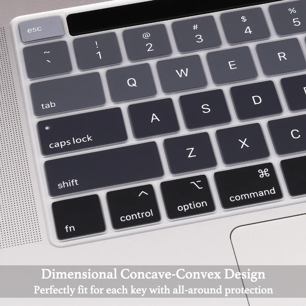 Dành Cho MacBook Air 13 Inch 2020 M1 A2337 A2179 Touch ID Cực EU Phiên Bản Tiếng Tây Ban Nha Bàn Phím Bao Da tấm Bảo Vệ Gradient Màu