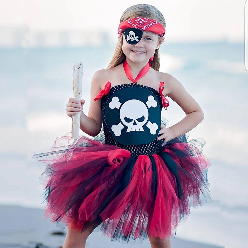 Costume d'Halloween pour Bébé Fille, Cosplay 7,5, Robe de Barrage, Crâne de Démon, Tutu de ixde Noël