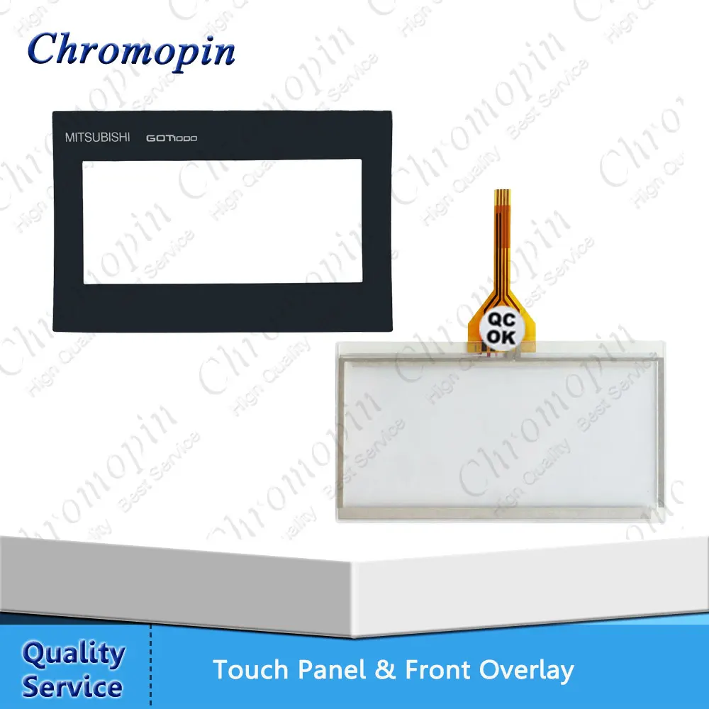 

Touch Panel glass for Mitsubishi GT1020LBD GT1020LBLC HMI & Front Overlay digitized 365 days Warranty for Screen