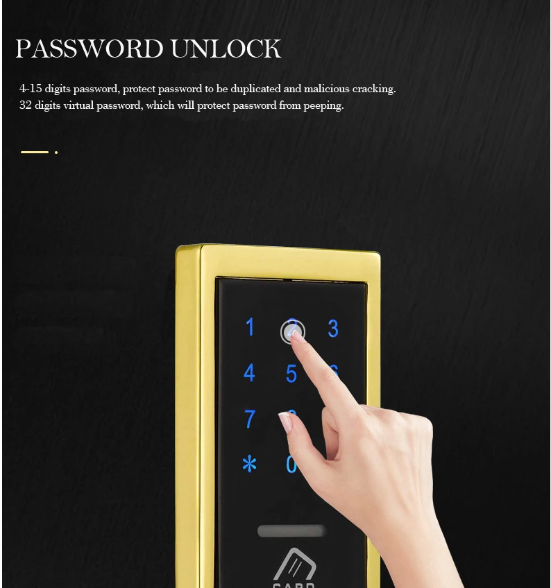 Fabrik Direkt Verkäufe Induktion ID Sauna Sperren Intelligente Bad Zentrum Tür Schrank Locker Code Lock – Detail 4