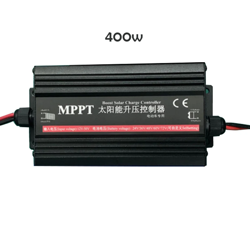 MPPT Boost Solar Charge of Controller 24V / 36V / 48V / 60V / 72V Voltage of Boost Charging Controller of 300W / 400W can be Set