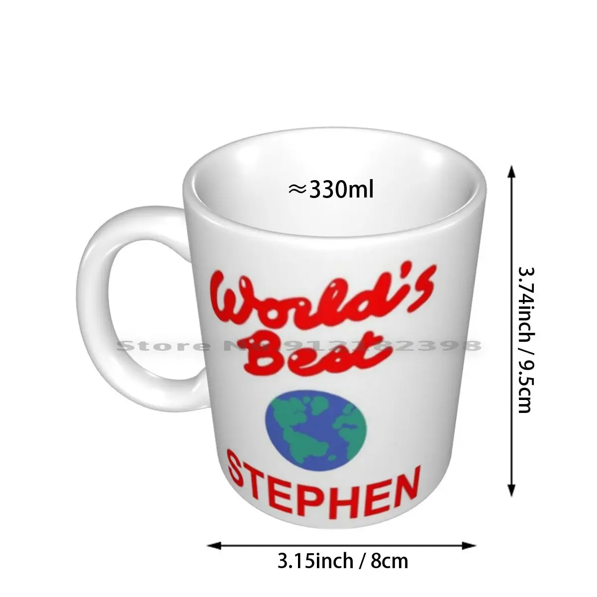 World's Best Stephen Ceramic Mugs Coffee Cups Milk Tea Mug Creative Trending Vintage Gift Bottle Cup