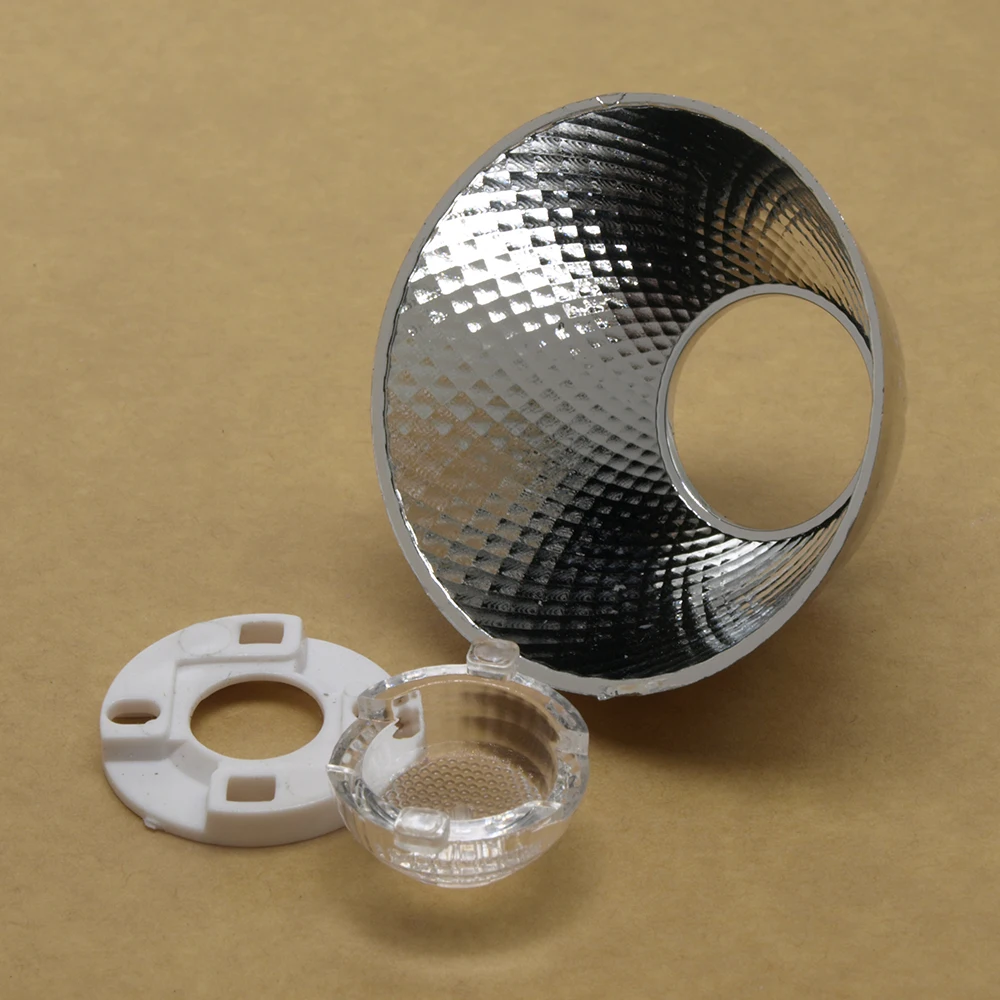 Plastic Diameter 50 70MM COB led condenser reflector cup bowl with bracket holder for citizen lamp beads 1414