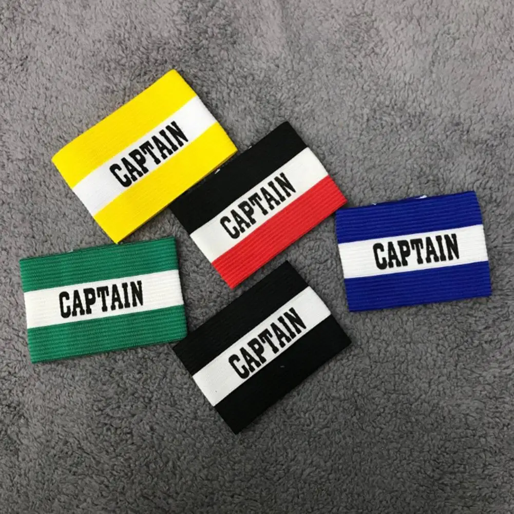 Football Captain's Armband Football Team Captain Band Arm Training Soccer Armband For Sports Games Player Tournament