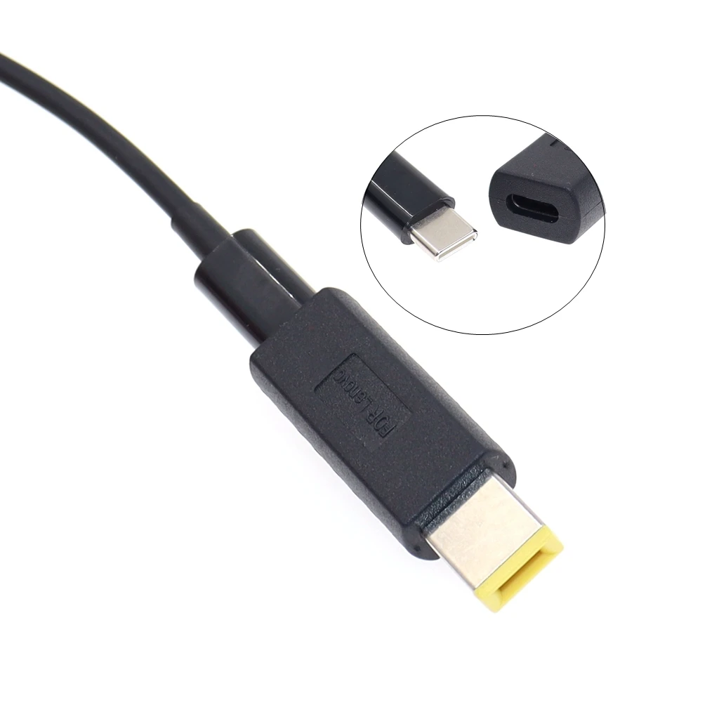 USB 3.1 USB Type C Female To DC Square 11mm X 4.5mm Male Power Charge Adapter Connector Adaptor For Levono ThinkPad