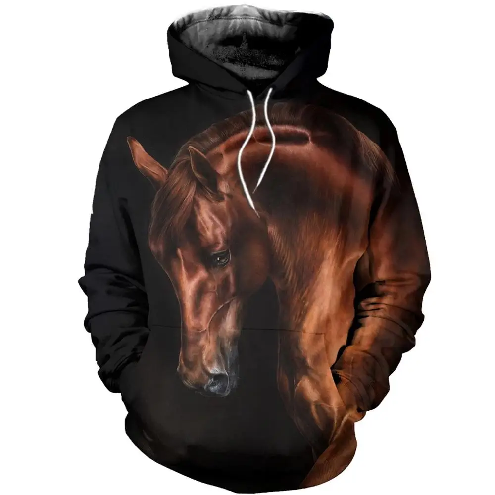 

PLstar Cosmos animal Champion medal horse racing 3d hoodies/Sweatshirt Winter autumn long selvee Harajuku streetwear-6