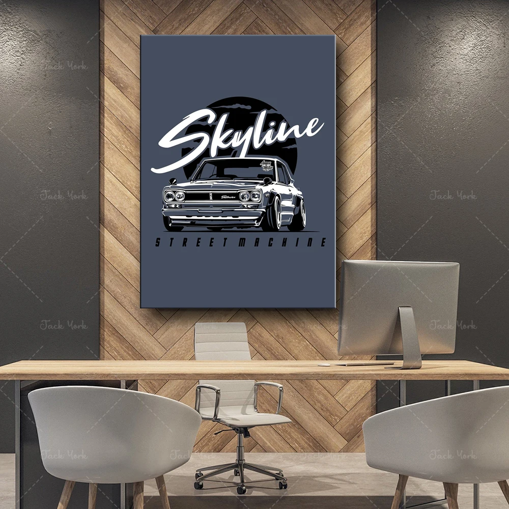 Home Decoration Canvas Painting Posters Nissan Skylane 1969 Gtr Art Print Modular HD Wall Picture For Bedroom Living Room Frames