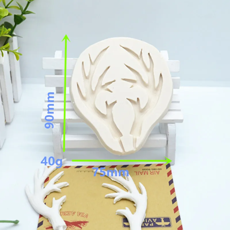 Luyou 1pcs deer silicone lace mold cake molds cake decorating tools fondant chocolate gumpaste mold FM1913