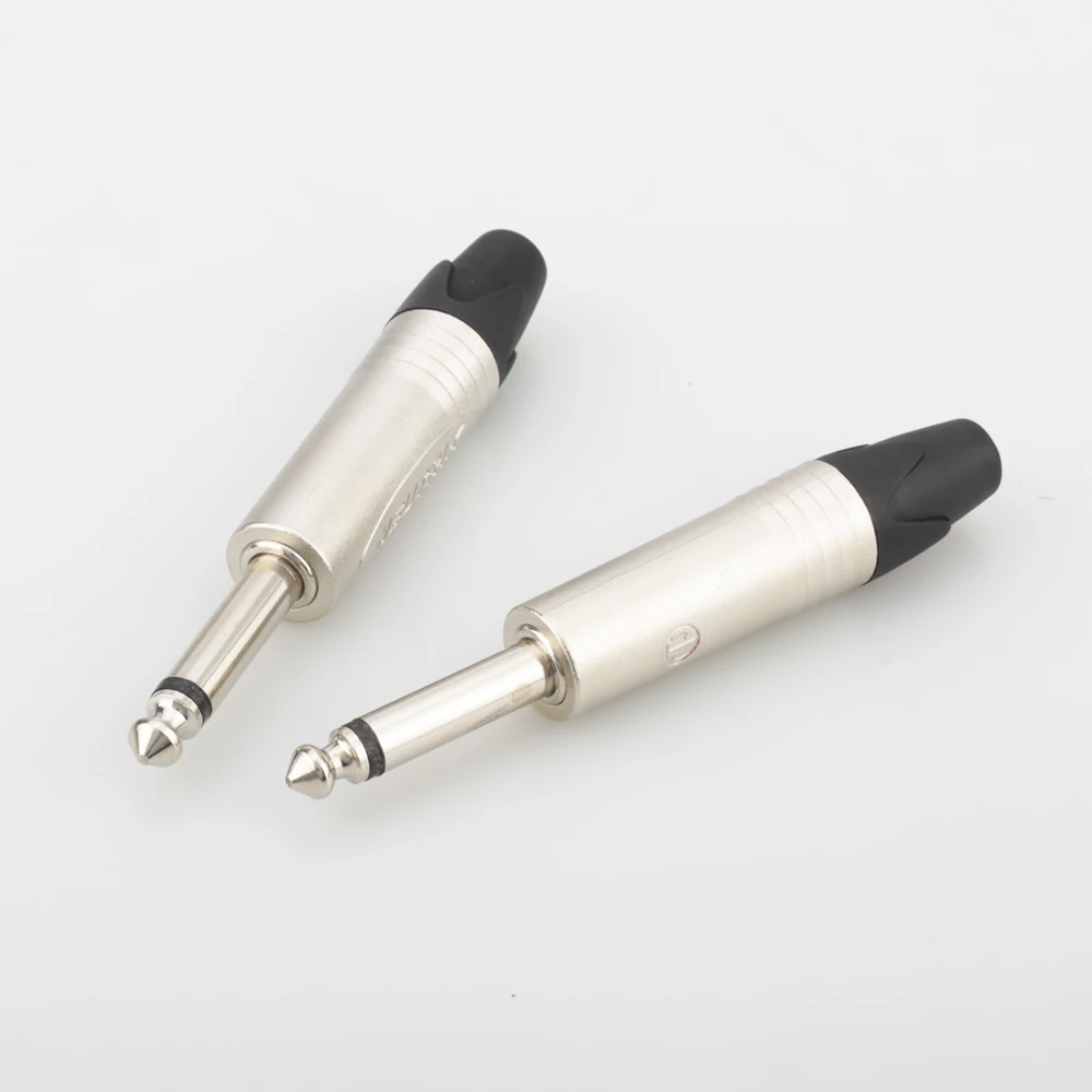 4 pezzi Audiocrast Neutrik 6.3mm Jack Mono Plug Neutrik Mono 6.3mm connettore maschio a saldare