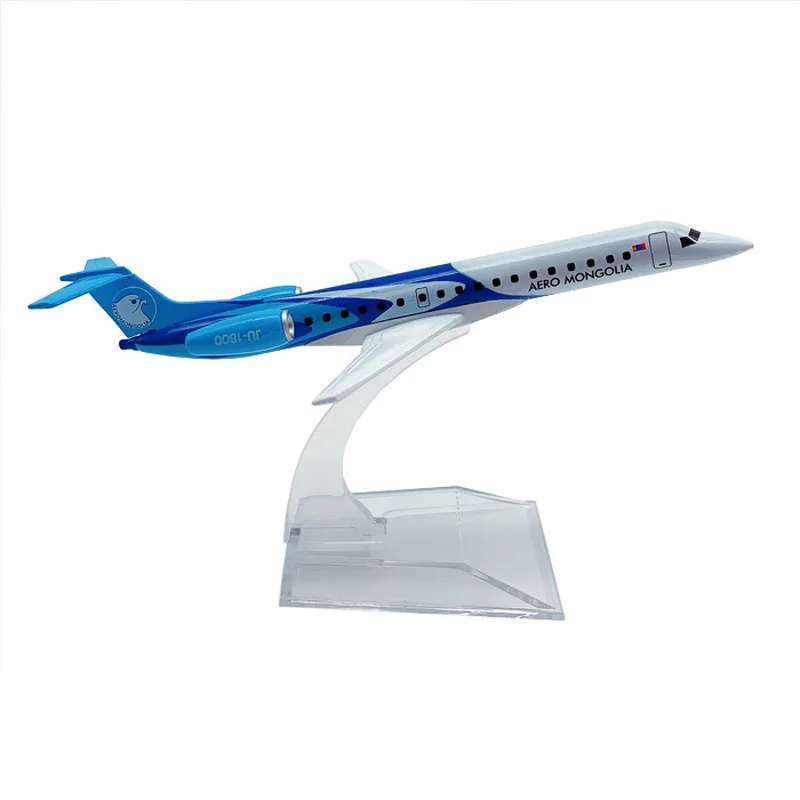 Jason tutu 16cm aero mongólia erj145 avião modelo de aeronave diecast metal 1/400 escala aviões