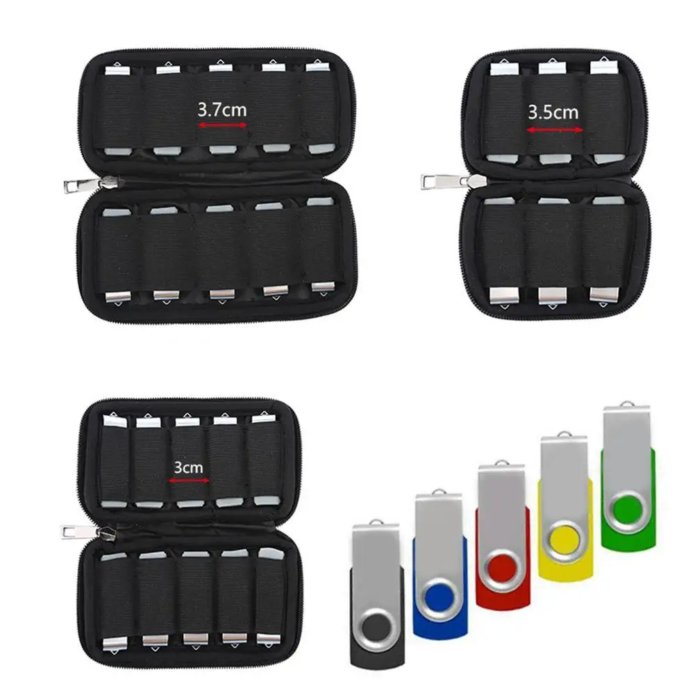 HOT SALES！！！New Arrival Portable U Disk Holder USB Flash Drives Organizer Case Protective Storage Bag